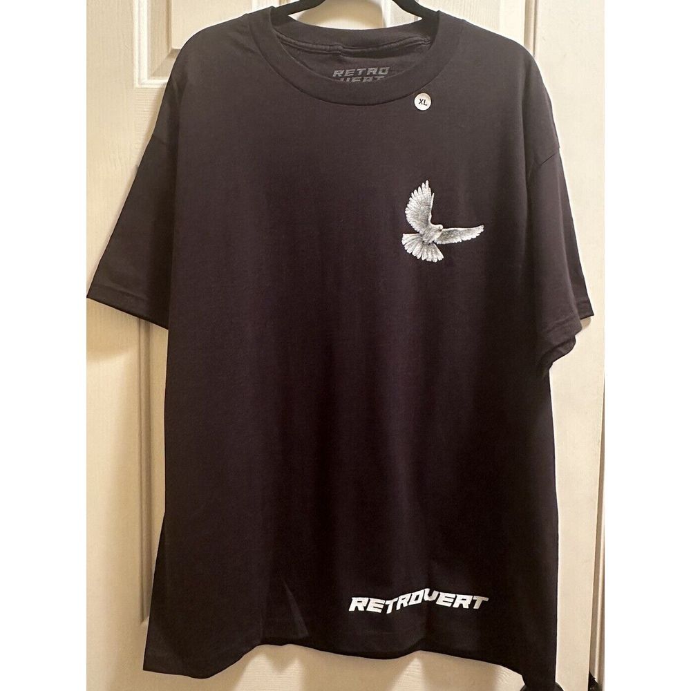 Retrovert Logo Dove Tee Size XL Black